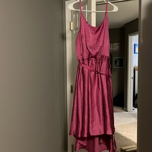 6th and Lane High Low Fuchsia Dress